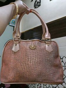 Sparkly Rose Gold Handbag
