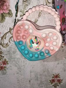 unicorn popit bags purle anda pink combo