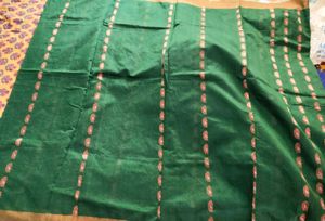 Elegant Green handloom Style Saree all over work