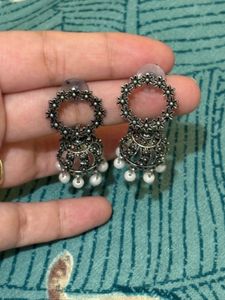 oxidised jhumka