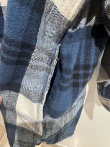 H&amp;M - Oversized Plaid Flannel Shirt