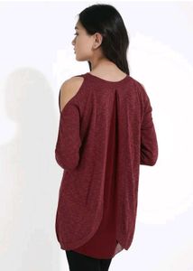 🍷Wine Long sleeve Knit tee
