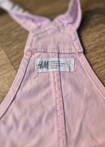 H&M Pink Denim Overalls
