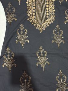Elegant Black &amp; Gold Kurta