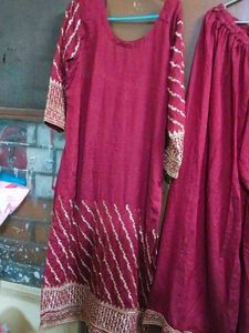 Elegant Maroon Kurta Set