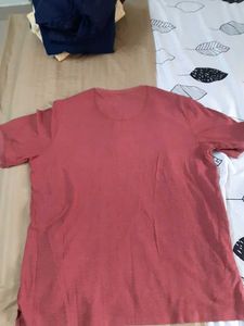 Men's Red Henley T-Shirt