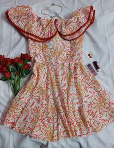 Imported Red Mini Dress | 32 To 36