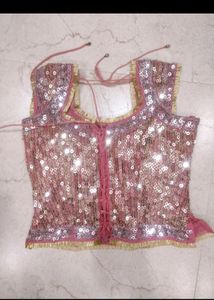 Peach Lehenga With 2 Blouse Options