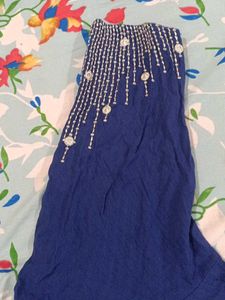 Elegant Blue Embroidered Kurta