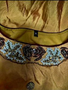 Elegant Gold Ethnic Gown