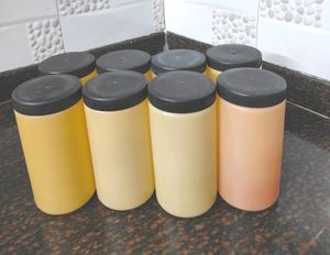 Plastic Food Containers 8 Pcs Set