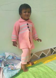 Cute Pink Sweater Set for Girls