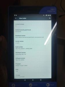 Lenovo calling tab ( display line)