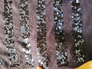Deep Front Sequence Halter Top Dress