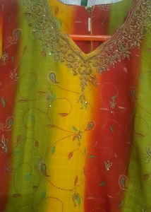 Colorful Embroidered Tunic Top