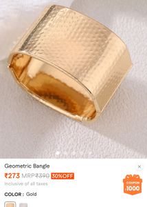 Hammered Gold Cuff Bracelet