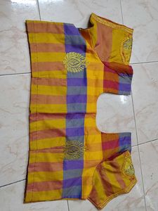 Vibrant Striped Embroidered Blouse
