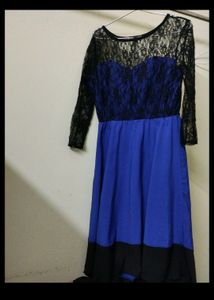 *B1G1* Blue Lace Midi Dress