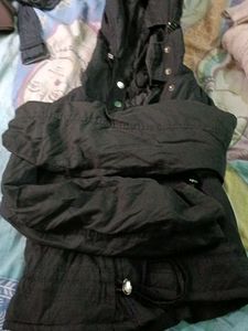 Stylish Black Hooded Jacket