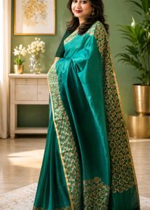 Shyamolika pure katan silk with embroidery saree