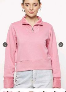 pink Cropped Pullover Sweater(unused)