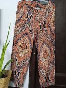 Boho Paisley Print Palazzo Pants