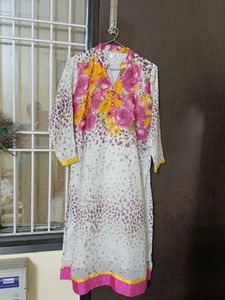 Vibrant Floral Print Kurta