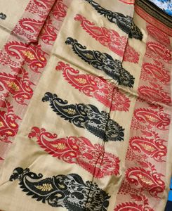 Traditional Tussar Silk Fully Zari Thread Saree