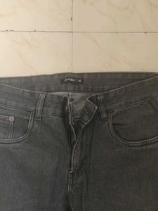 Zudio Dark Grey Denim Jeans