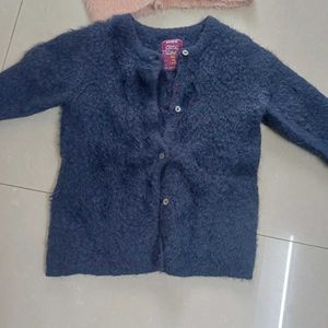 Cute Girls Fluffy Soft Cardigans - Set of 2