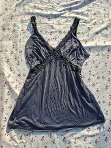 Sparkly Lace Trim Cami Top