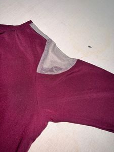 Knee Length Beautiful Solid Dress Unused
