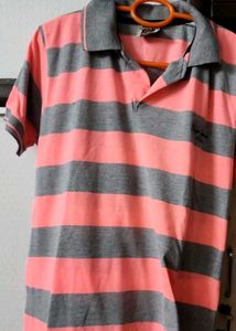 Men's Striped Polo T-Shirt