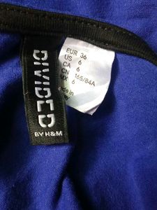 H&amp;M Blue Fitted Tank Dress/Camisoles