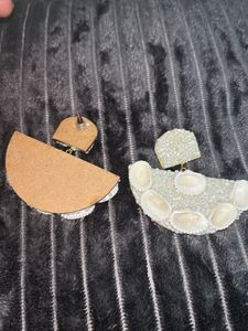 Boho Shell Fan Earrings