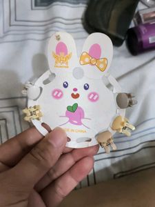Cute Bunny Hair Clips Set