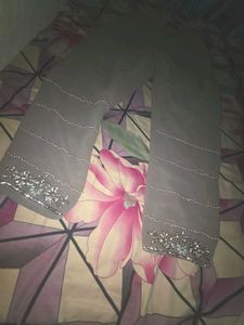 Embellished Grey Kurta Set