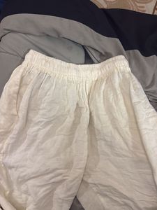 Comfortable Cream Linen Pants