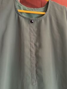 Green and Yellow Kurta Set