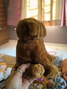 Cute Brown Plush Dog Toy