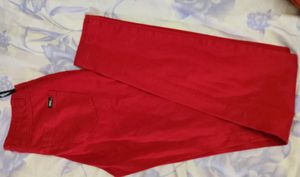 Red Casual Pants