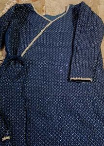 Elegant Navy Blue  Kurta