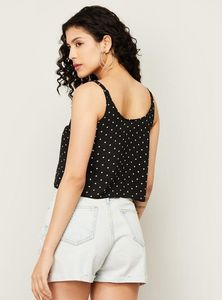 Ginger Cute Polka Dot Crop Top