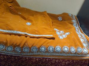 Lite Hand Work Saree Good Condition