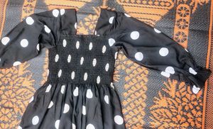 Retro Polka Dot Maxi Dress