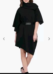 Chic Black Asymmetrical Dress