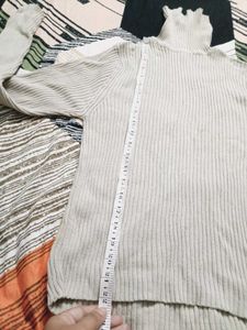 Ribbed Turtleneck Sweater