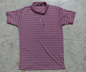 Men's Striped Polo T-Shirt