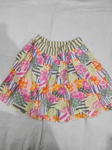Boho Patchwork Tiered Skirt
