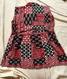 Boho Patchwork Sleeveless Kurta